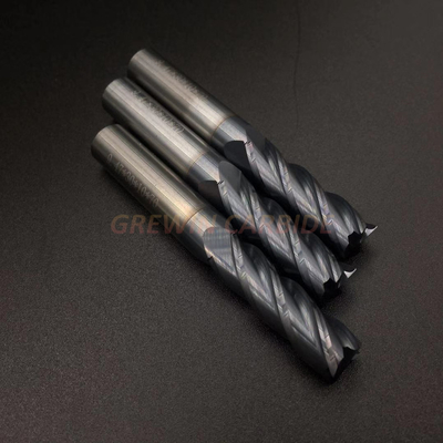Carbide rắn Tialn tráng 1/2 inch Kích thước 4 sáo Máy nghiền phẳng kết thúc với chất lượng cao